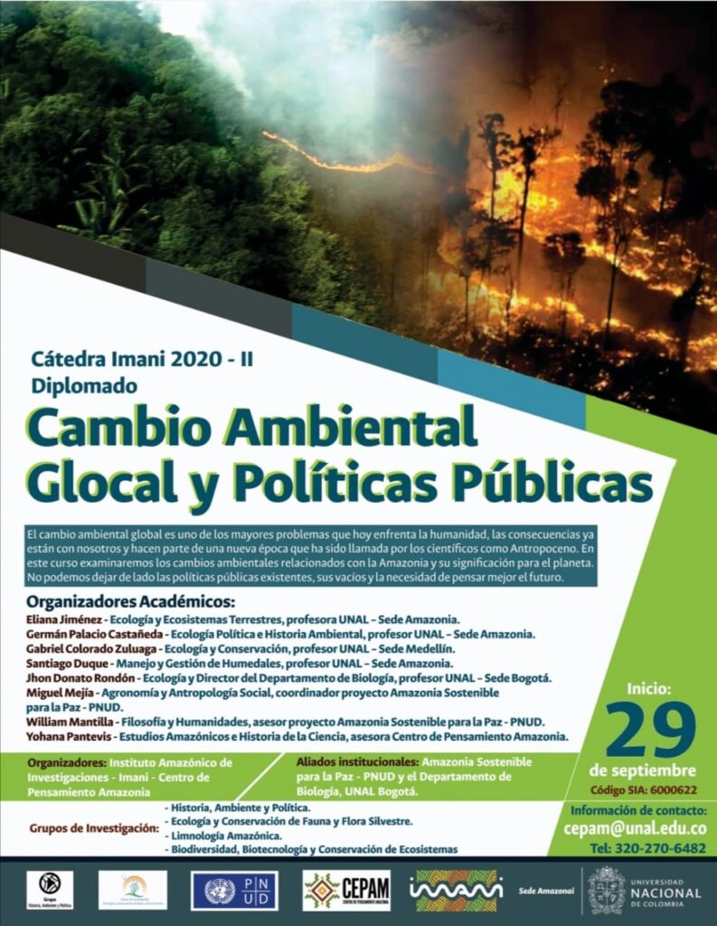 CATEDRA IMANI Cambio Ambiental Glocal y Políticas Públicas